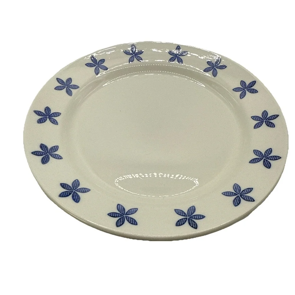 Vintage IKEA Blue Flowers Plates 17277‎ 7 7/ 9.5(